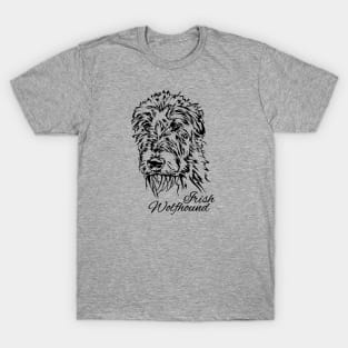 Proud Irish Wolfhound dog portrait T-Shirt